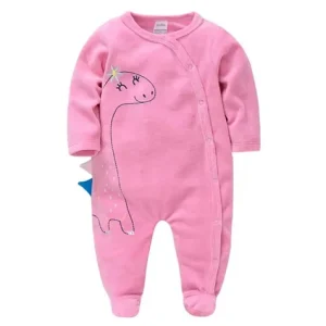 Pyjama en velours dinosaure