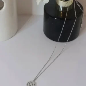 Collier argent ourson réglable (Acier) CA01