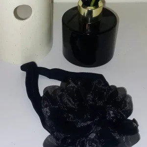 Bandeau bébé fleur noir B15