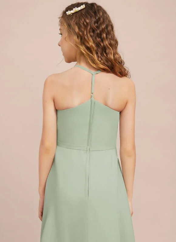 Robe Demoiselle D'Honneur Éthérée Vert Sauge – Image 7