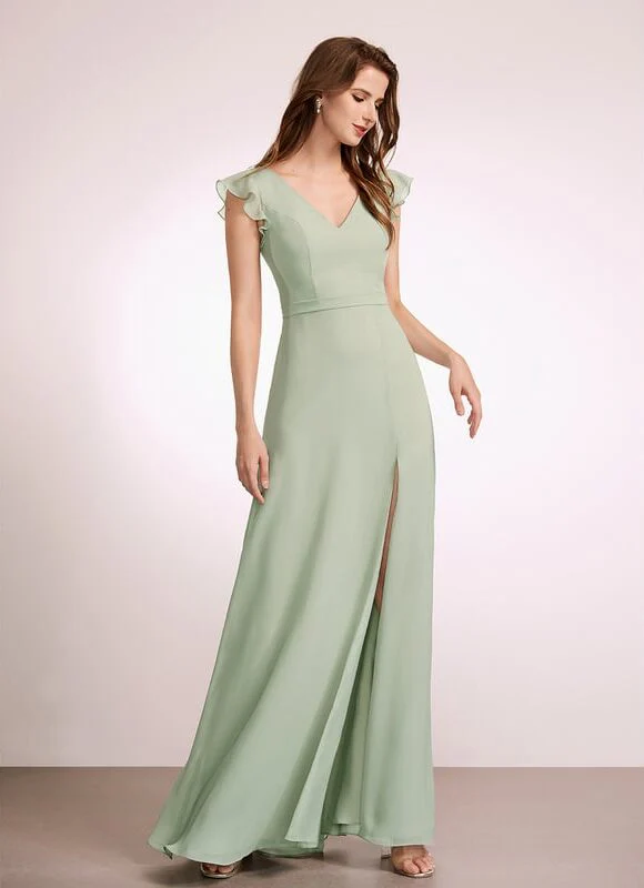 Robe Temoin Mariage Vert Sauge – Image 7