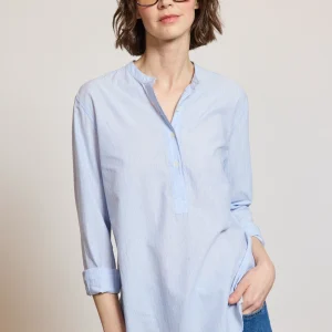 CHEMISE PORTOFINO RAYÉE BLEUE