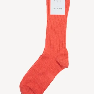 CHAUSSETTES EN CACHEMIRE CORAIL