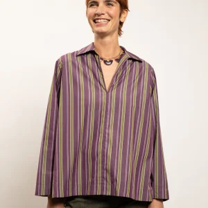 CHEMISE NANTUCKET AUBERGINE