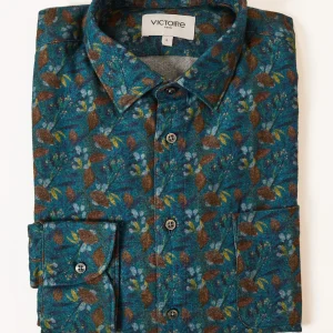 CHEMISE DROITE PILOU FLEURS