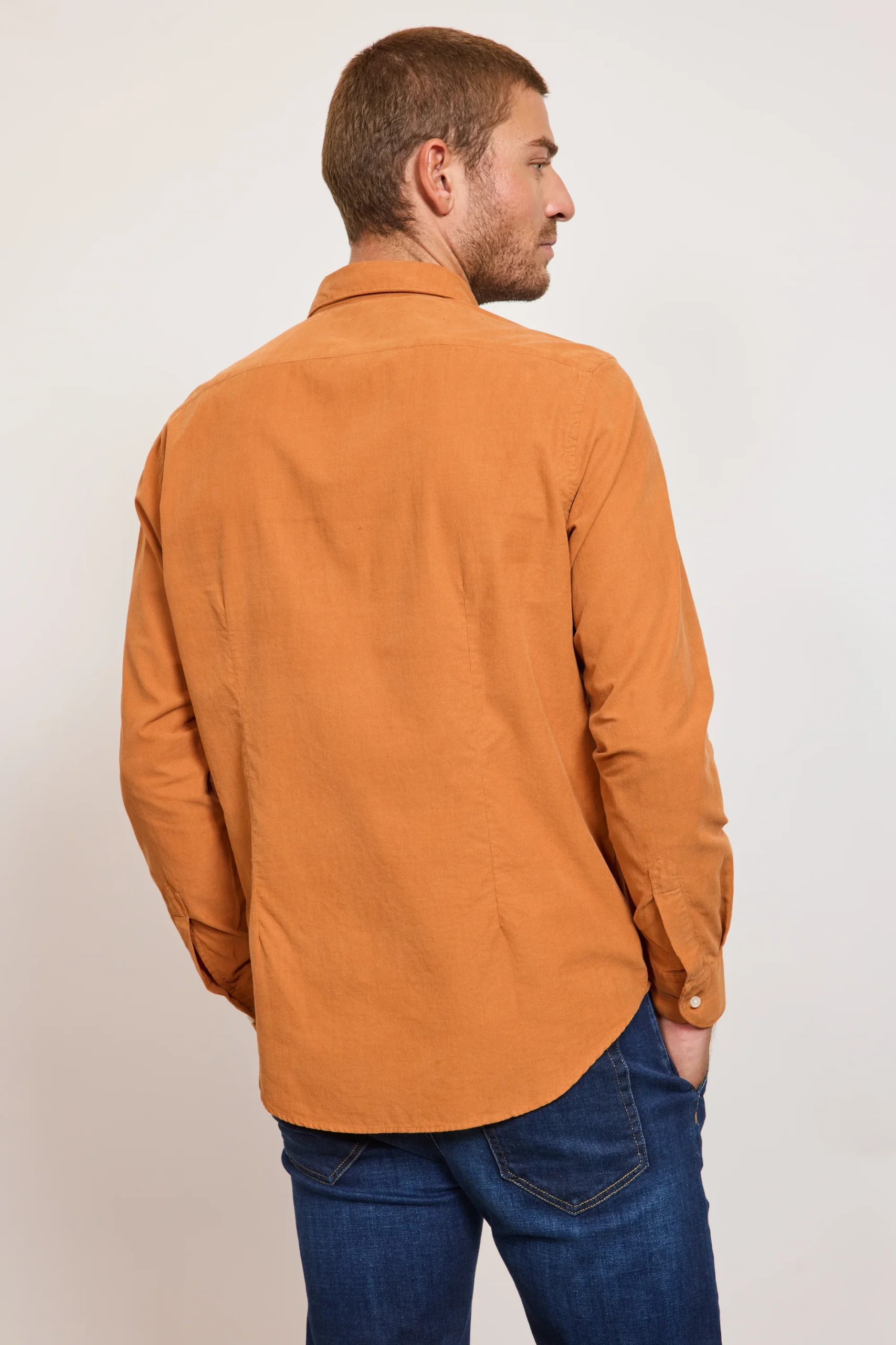 CHEMISE AJUSTÉE VELOURS POTIRON – Image 6
