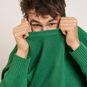 PULL EN CACHEMIRE RECYCLÉ VERT