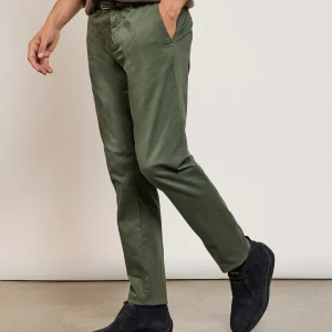 PANTALON SLIM COTON MODAL FORÊT