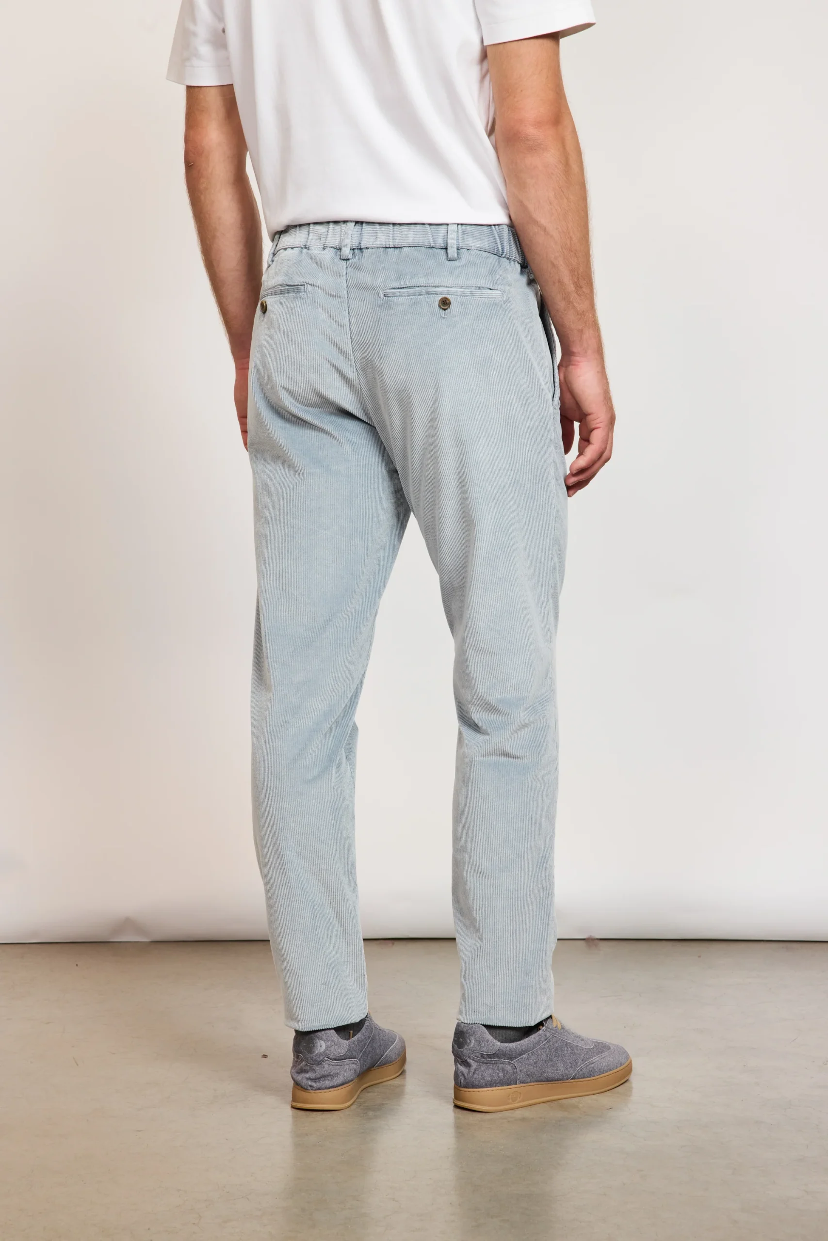 PANTALON VELOURS BLEU – Image 3
