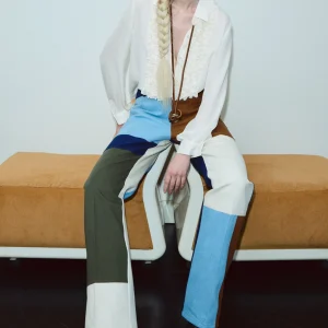 PANTALON PATCH BLEU