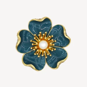 BROCHE FLEURS JEAN