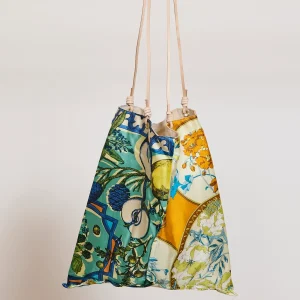 SAC EN SOIE REVERSIBLE ORANGE