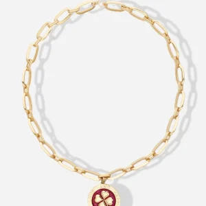 MÉDAILLE TREFLE PRUNE