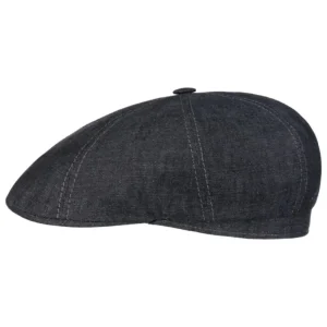 CASQUETTE 8 PANNEAUX LIN MARINE