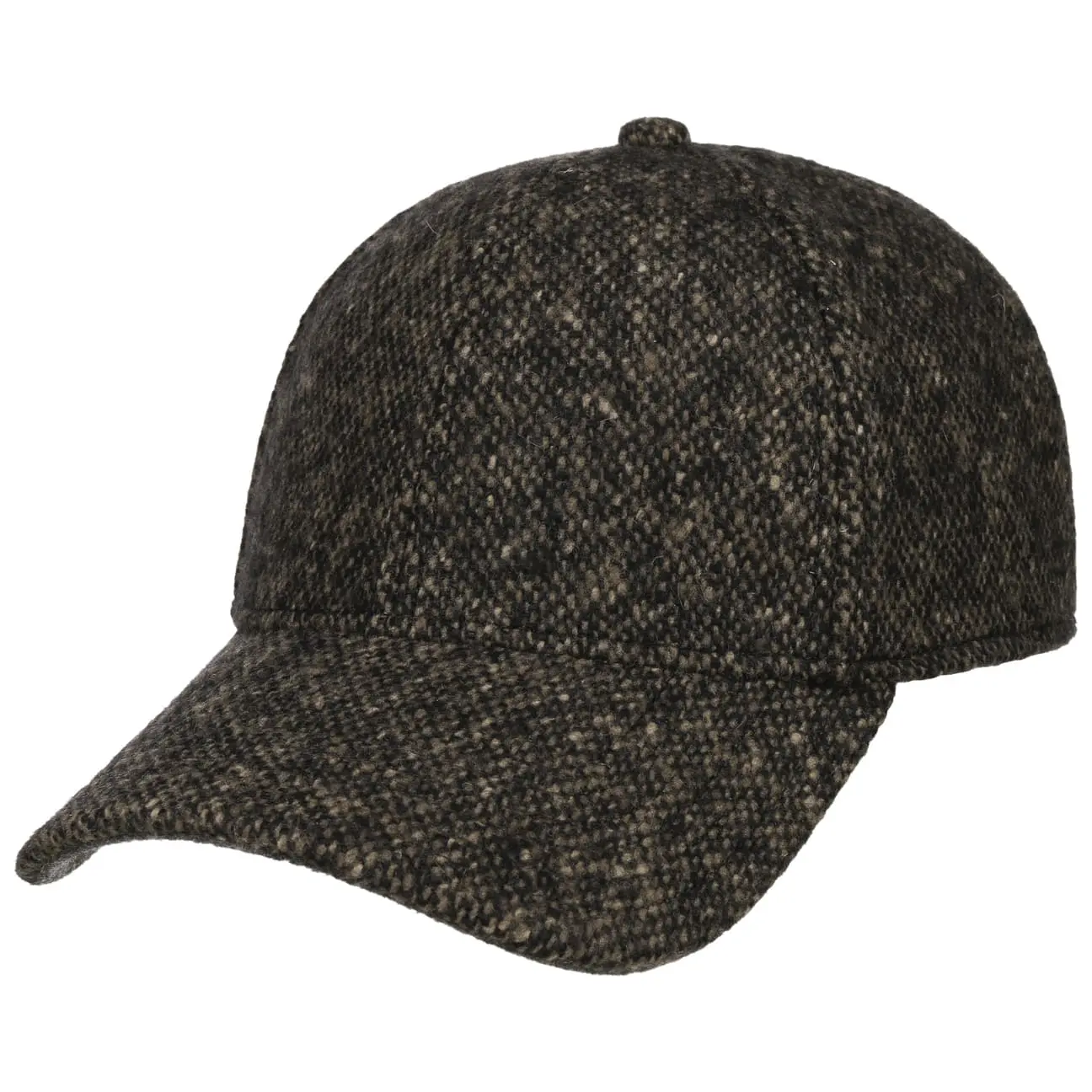 CASQUETTE LAINE DONEGAL TWEED - ANTHRACITE & GRIS