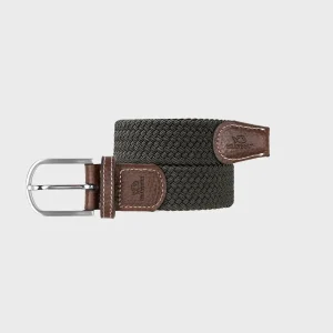 CEINTURE TRESSÉE VERT KAKI