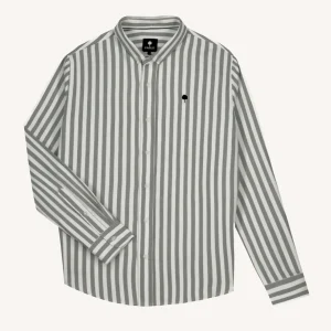 CHEMISE IVOY VERT FONCÉ & ÉCRU