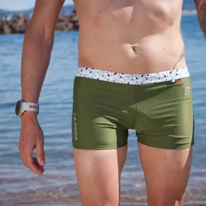 Boxer de natation homme - Réserve - Vert Kaki
