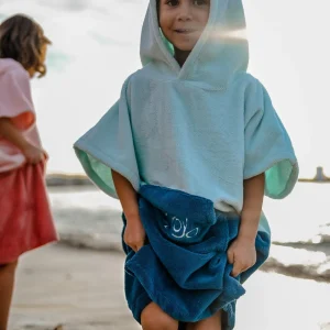 Poncho Enfant - Bleu Bicolore