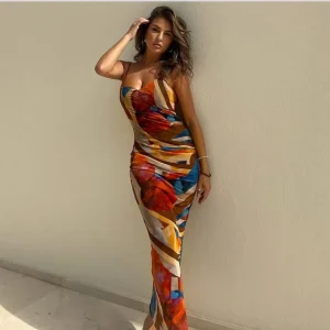 Longue robe Multicolore