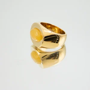 BAGUE UNO OR QUARTZ JAUNE