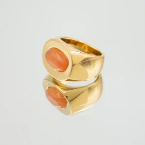 BAGUE UNO OR QUARTZ ORANGE