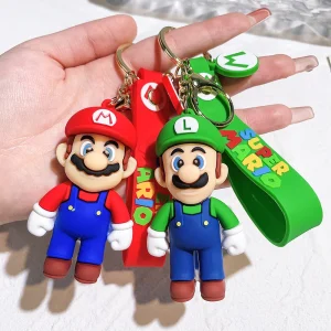 Porte-clés personnages Mario, Luigi, Peach...