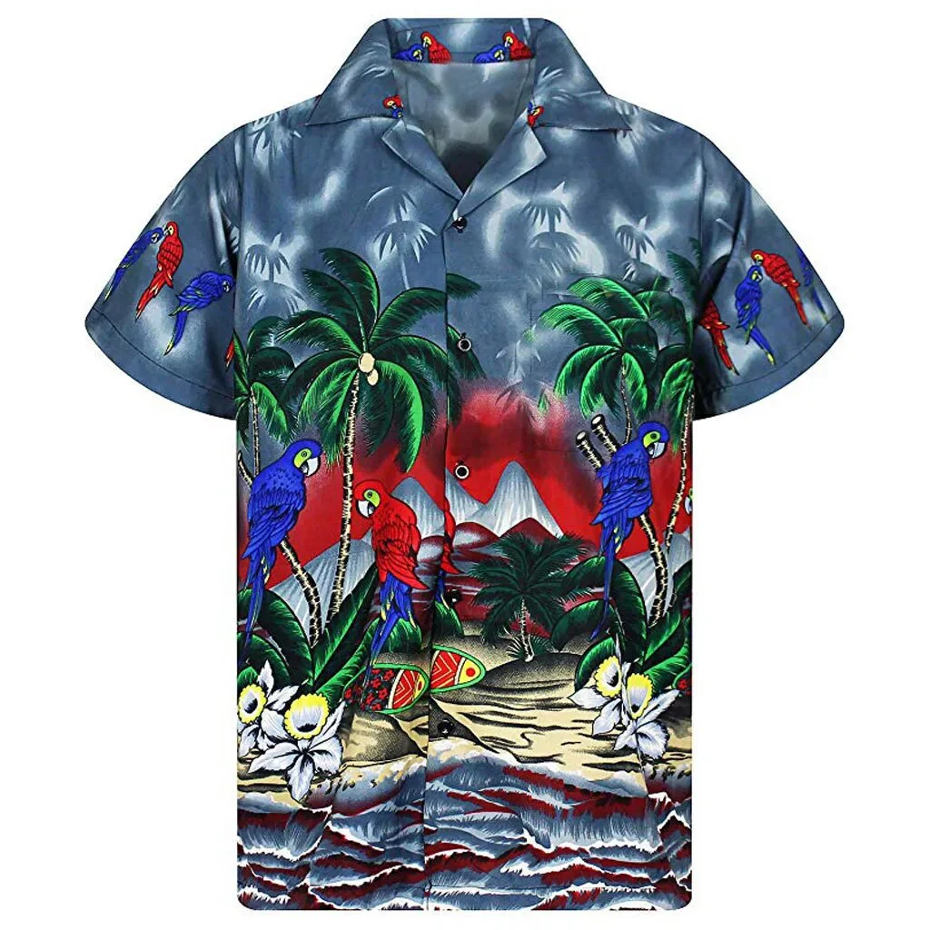 Chemise Hawaïenne colorées (plusieurs motifs) – Image 4