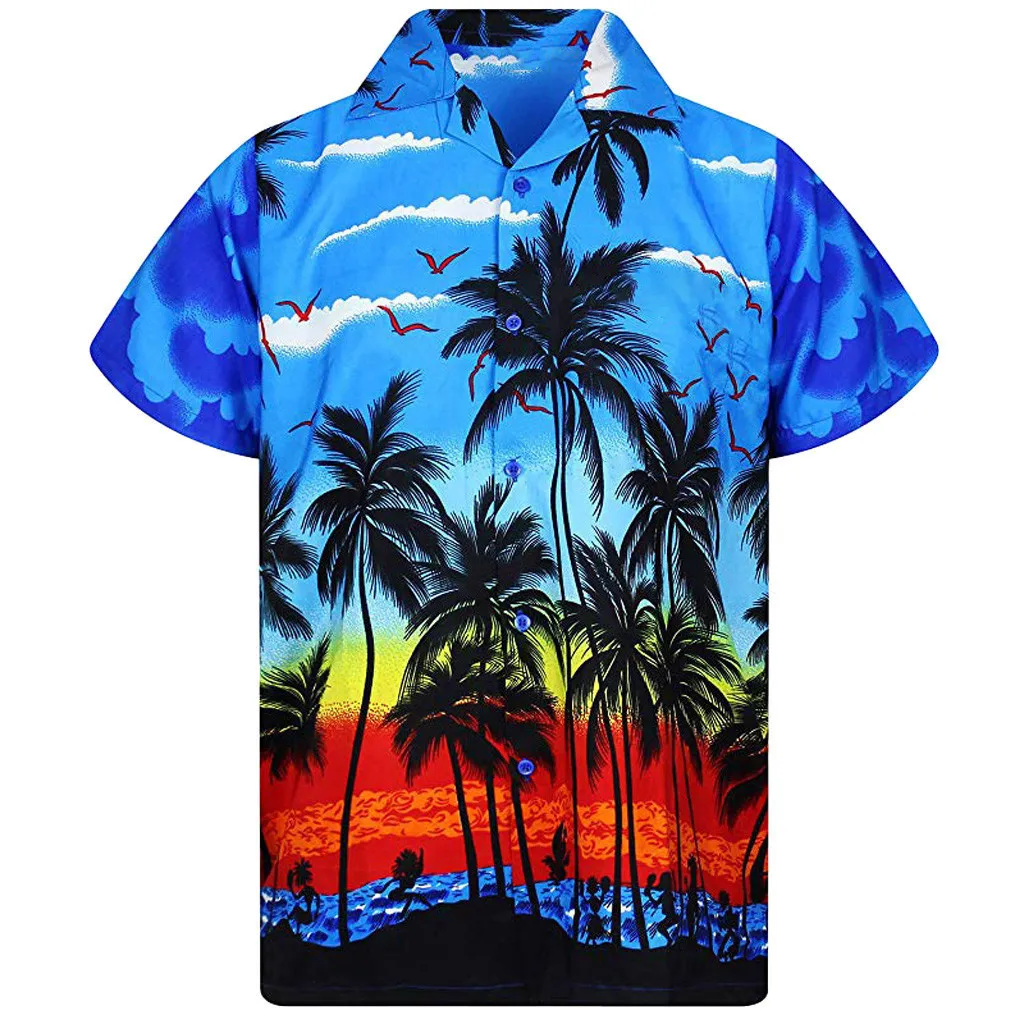 Chemise Hawaïenne colorées (plusieurs motifs) – Image 3