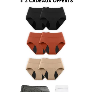 Pack Soldes d'Hiver - Culottes taille haute classique d'incontinence
