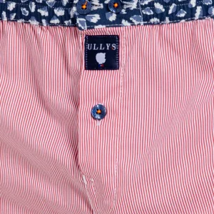 Le Petit Rayé - Caleçon En Coton - Rouge, Blanc, Bleu