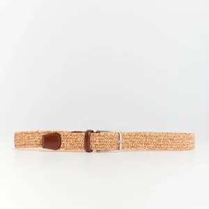 CEINTURE COTON + LIN ORANGE