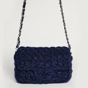 SAC MOYEN LAINE CHINÉ MARINE MIX