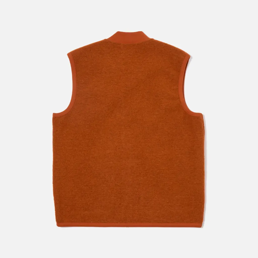 ZIP WAISTCOAT RUST – Image 3