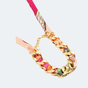 BRACELET CHAINE & SOIE JOKER