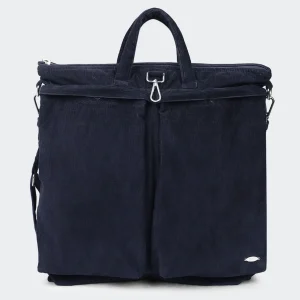 CABAS VELOURS NAVY