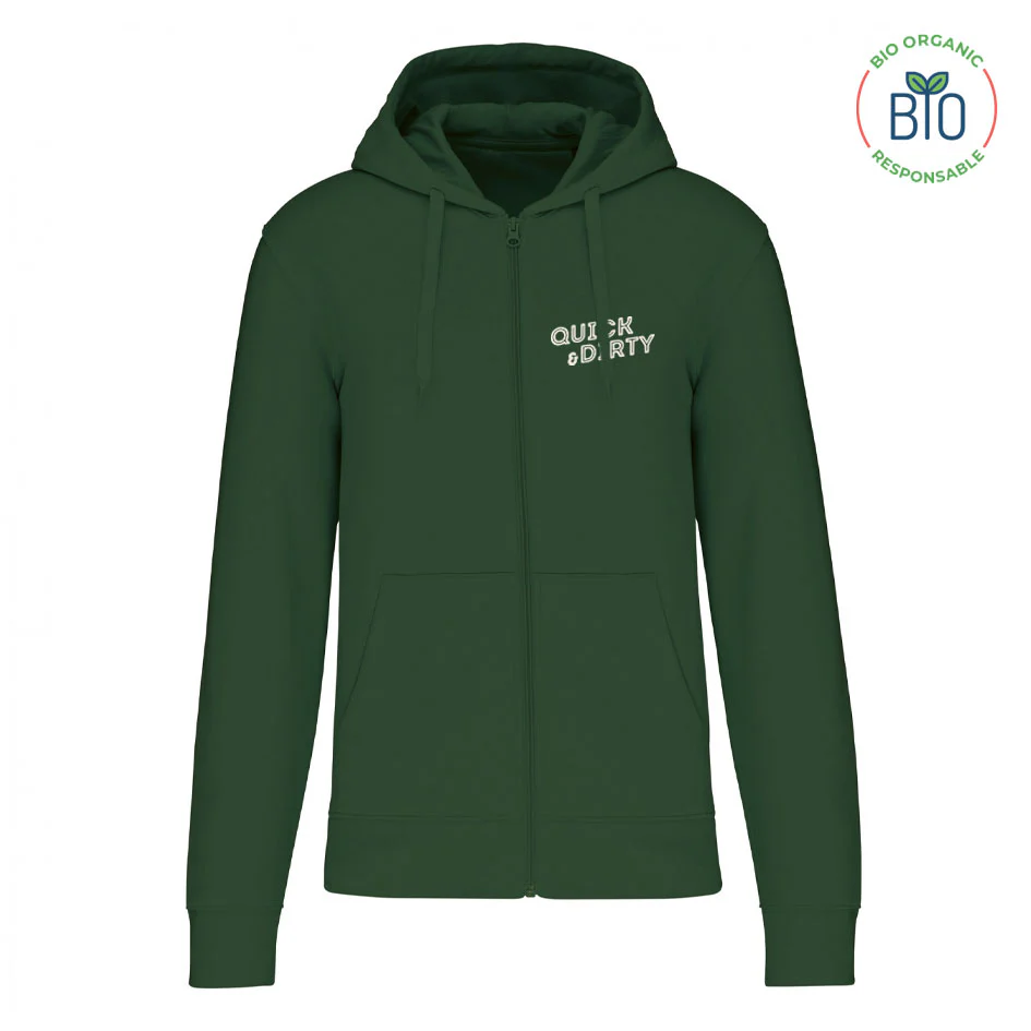 Sweat zippé collector "Quick and Dirty" BIO 🌱